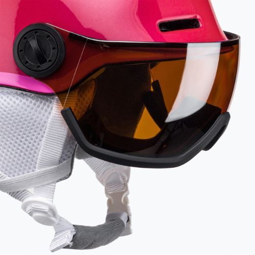 Salomon Grom Visor S2 vaikiškas slidinėjimo šalmas rožinės spalvos L39916200
