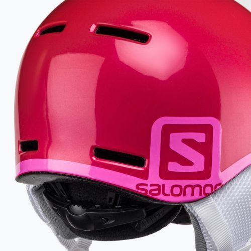 Salomon Grom Visor S2 vaikiškas slidinėjimo šalmas rožinės spalvos L39916200