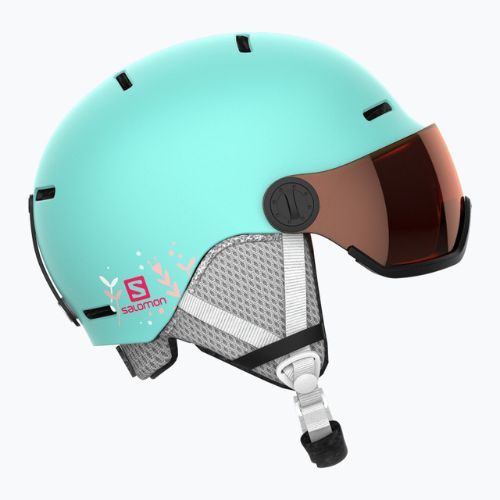 Vaikiškas slidinėjimo šalmas Salomon Grom Visor S2 blue L40837000