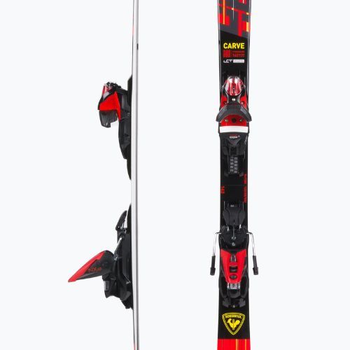 Rossignol Hero Carve K + NX12 raudonos kalnų slidės