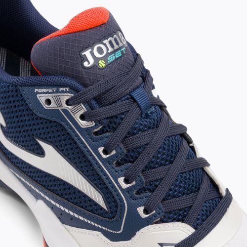 Joma T.Set vyriški tamsiai mėlynos ir baltos spalvos teniso bateliai TSETS2332T