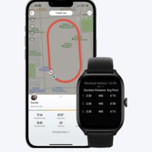 Amazfit GTS 4 laikrodis + skalė begalinė juoda W2168EU1N