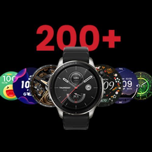 Amazfit GTR 4 Superspeed laikrodis + skalė juoda W2166EU1N