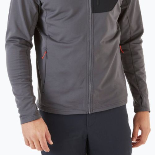Vyriški vilnoniai džemperiai su gobtuvais Rab Superflux Hoody grey QFE-89