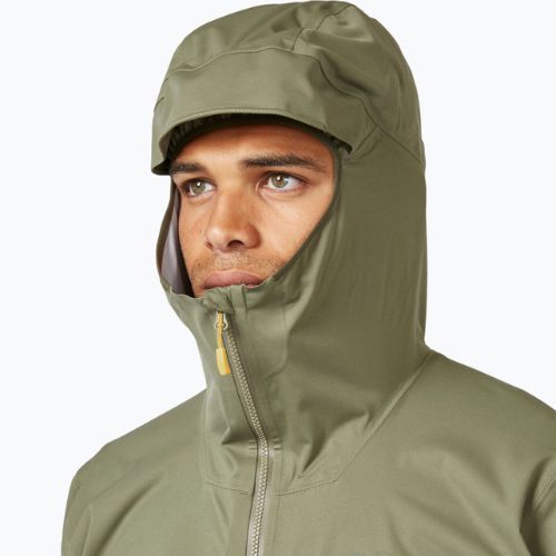 Rab Kinetic 2.0 vyriška striukė nuo lietaus chaki spalvos QWG-74