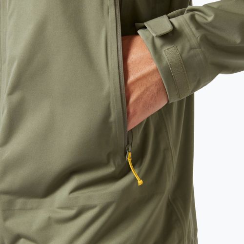 Rab Kinetic 2.0 vyriška striukė nuo lietaus chaki spalvos QWG-74