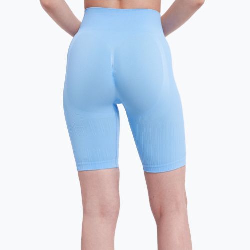 Moteriški treniruočių baikeriai Gym Glamour Push Up Baby Blue 407