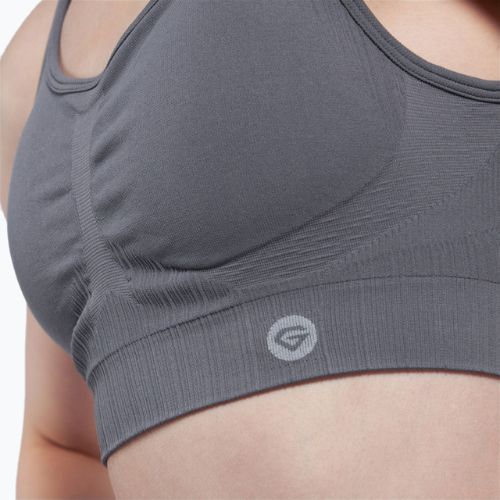 Treniruočių liemenėlė Gym Glamour Push Up grey