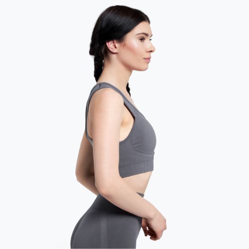 Treniruočių liemenėlė Gym Glamour Push Up grey