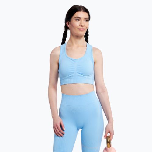 Gym Glamour Push Up Baby Blue 406 406 fitneso liemenėlė