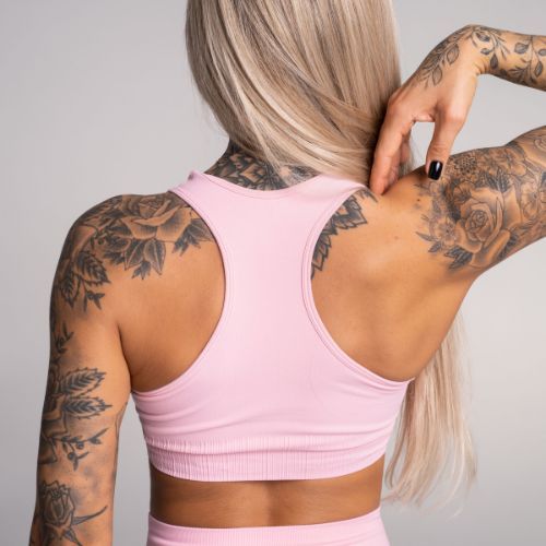 Gym Glamour Push Up Candy Pink 409 fitneso liemenėlė