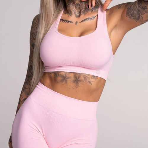 Gym Glamour Push Up Candy Pink 409 fitneso liemenėlė