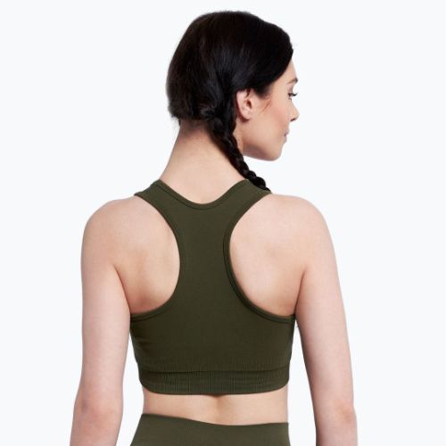 Gym Glamour Push Up Khaki 401 fitneso liemenėlė