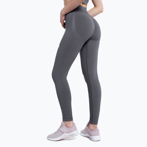 Moteriškos treniruočių tamprės Gym Glamour Push Up Grey 400