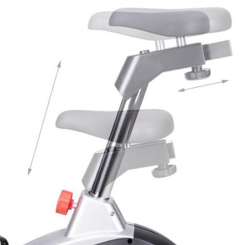 HMS stacionarus dviratis M6995 pilkai juodas 17-01-041