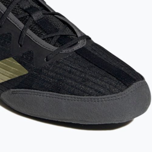 adidas Box Hog 4 bokso bateliai juodos ir auksinės spalvos GZ6116