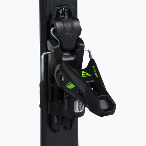 Vaikiškos kalnų slidės Fischer RC4 RACE JRs + FJ4 CA JRs juoda/geltona