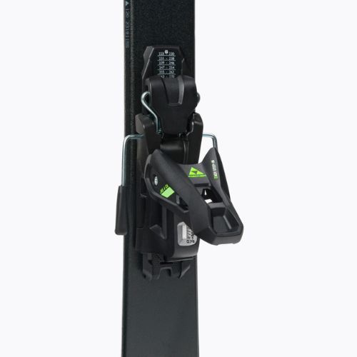 Vaikiškos kalnų slidės Fischer RC4 RACE JRs + FJ4 CA JRs juodos spalvos