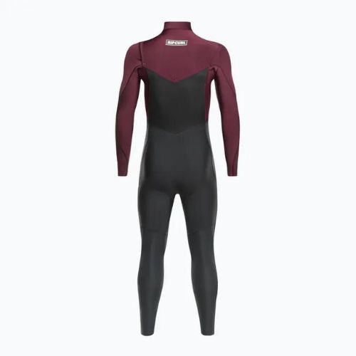 Vyriškas plaukimo hidrokostiumas Rip Curl Dawn Patrol C/Zip 3/2 mm GB wine
