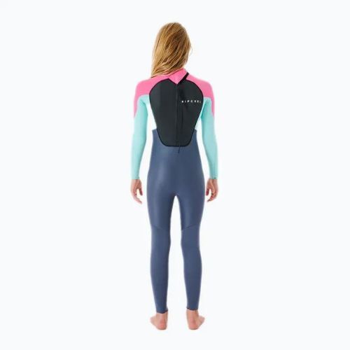 Rip Curl Omega 4/3GB B/Zip 20 vaikiškos plaukimo putos mėlynos/rožinės 113BFS