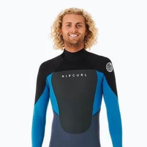 Vyriškas Rip Curl Omega 5/3 mm GB B/Zip 70 pilkai mėlynas plaukimo hidrokostiumas 113MFS