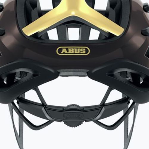 ABUS AirBreaker dviratininko šalmas juodas/auksinis