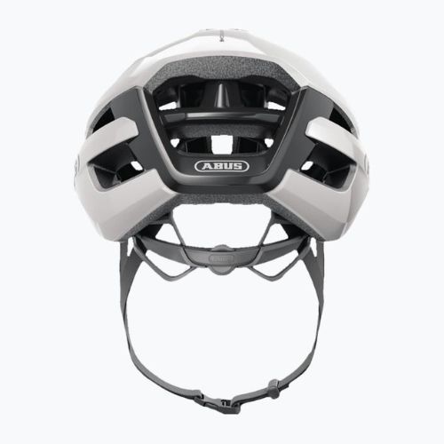 ABUS PowerDome blizgus baltas dviratininko šalmas