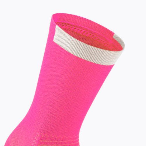 ASSOS GT C2 fluo rožinės spalvos dviratininko kojinės