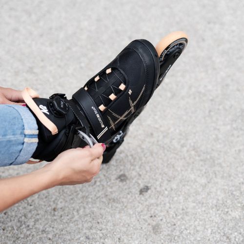 Moteriški riedučiai K2 Alexis 80 Boa black and orange 30H0100/11/60