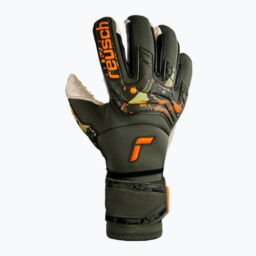 Reusch Attrakt Speedbump Ortho-Tec vartininko pirštinės žalios 5370078-5556