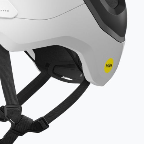 POC Axion Race MIPS vandenilio baltos/uranio juodos spalvos matinis dviratininko šalmas