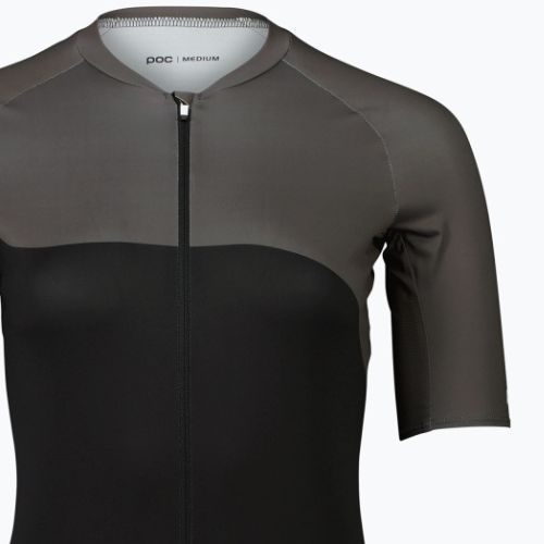 Moteriški dviratininko marškinėliai POC Essential Road Print uranium black/sylvanite grey