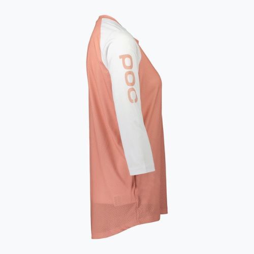 Moteriški dviračių marškinėliai POC MTB Pure 3/4 rock salt/hydrogen white