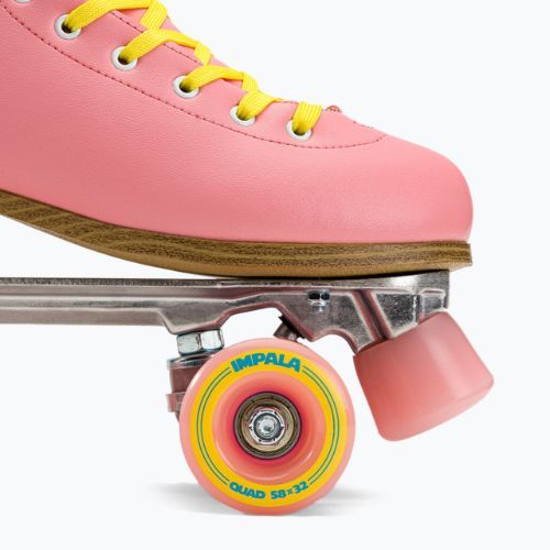 Moteriškos ratukinės pačiūžos IMPALA Quad Skate pink/yellow