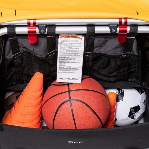 Burley Bee Vienvietė dviračių priekaba juodai geltona 946211