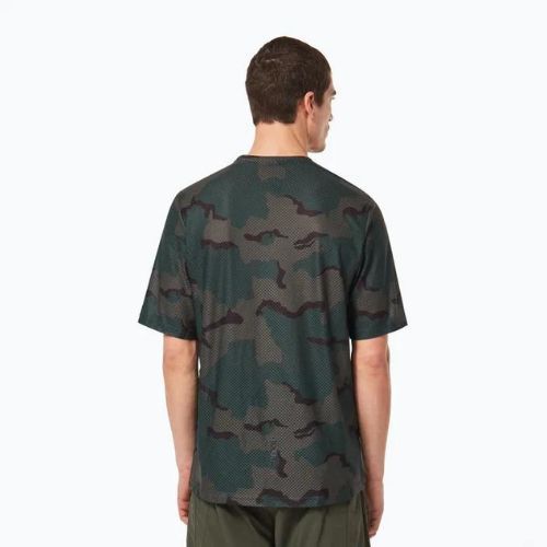 Oakley Ride Free SS vyriški dviratininko marškinėliai žali FOA403780