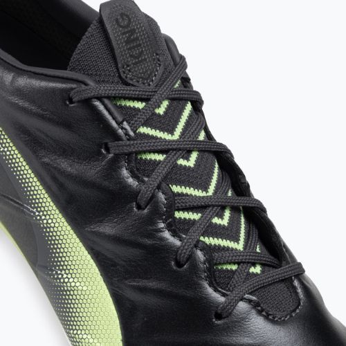 Vyriški futbolo bateliai PUMA King Platinum 21 FG/AG juodi ir žali 106478 05