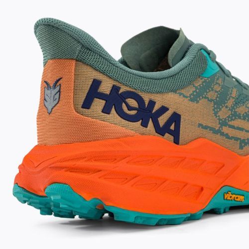 HOKA Speedgoat 5 vyriški bėgimo bateliai green-orange 1123157-TMOR