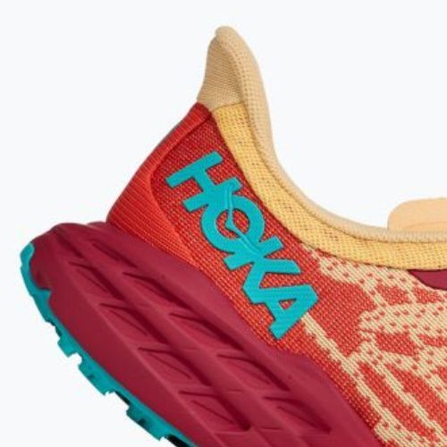 Moteriški bėgimo bateliai HOKA Speedgoat 5 impala/flame 1123158-IFLM