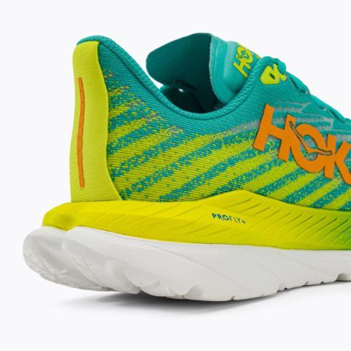 Moteriški bėgimo bateliai HOKA Mach 5 blue/yellow 1127894-CEPR