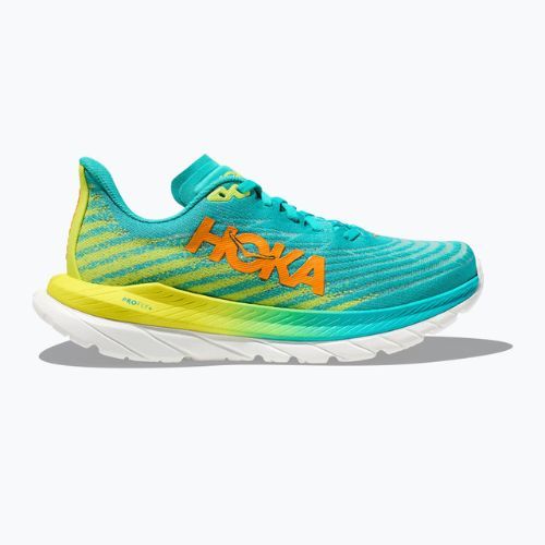 Moteriški bėgimo bateliai HOKA Mach 5 blue/yellow 1127894-CEPR