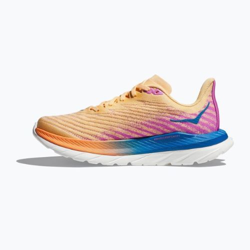Moteriški bėgimo bateliai HOKA Mach 5 orange-purple 1127894-ICYC