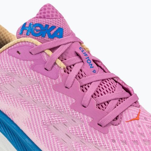Moteriški bėgimo bateliai HOKA Clifton 9 pink 1127896-CSLC