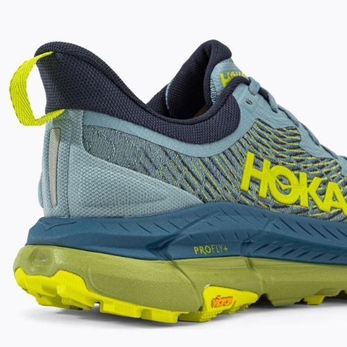 HOKA vyriški bėgimo bateliai Mafate Speed 4 blue/yellow 1129930-SBDCT