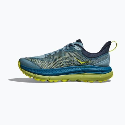 HOKA vyriški bėgimo bateliai Mafate Speed 4 blue/yellow 1129930-SBDCT