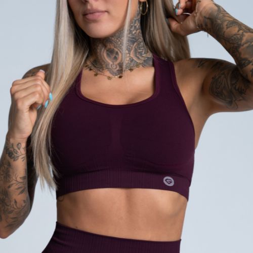 Gym Glamour Push Up Grape 322 fitneso liemenėlė