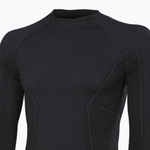 Vyriški termoaktyvūs marškinėliai Brubeck Active Wool juoda