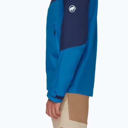 Mammut Convey Tour HS Vyriška striukė nuo lietaus su gobtuvu tamsiai mėlyna