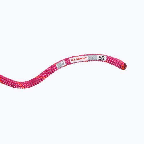 Mammut 9.5 Crag Dry rožinės spalvos laipiojimo virvė