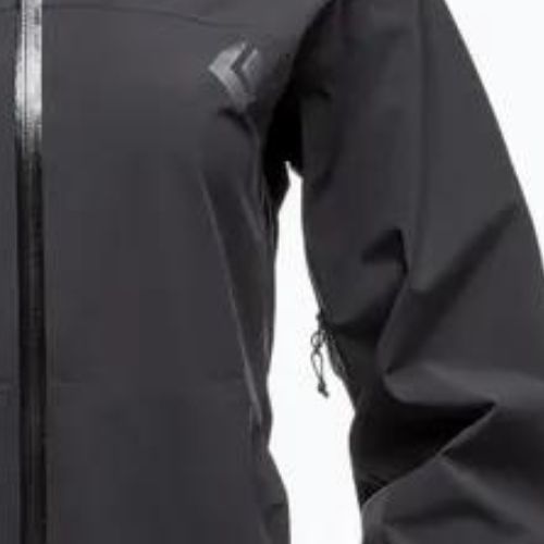 Moteriška striukė nuo lietaus Black Diamond Stormline Stretch black